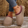 Stylish Suede Slip-On Winter Boots