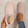 Stylish Suede Slip-On Winter Boots