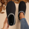 Stylish Suede Slip-On Winter Boots