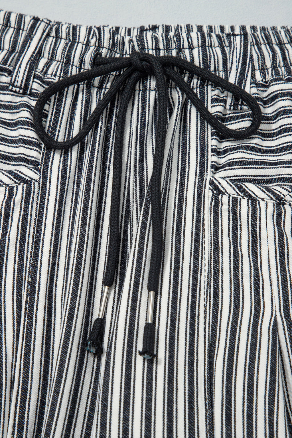 Black Stripe Drawstring Casual Loose Pants